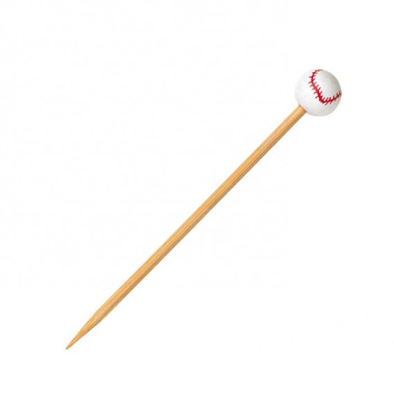 Brochetas de bambú béisbol 100 uds