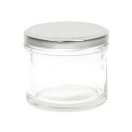 Tarro de vidrio de 135 ml con tapa