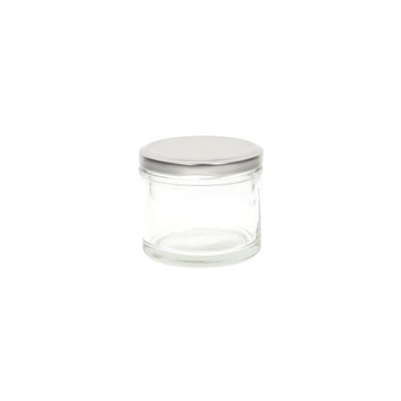 Tarro de vidrio de 135 ml con tapa